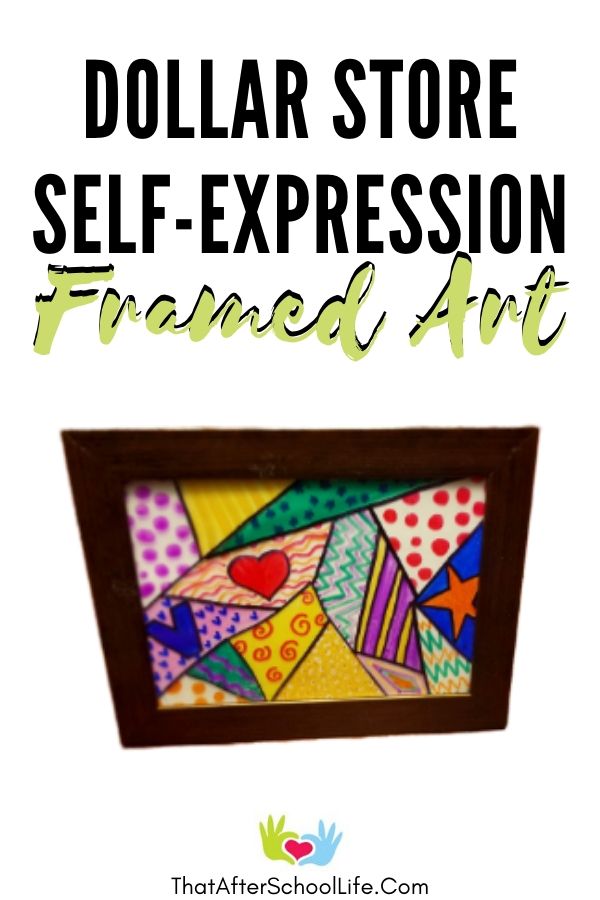 Get kids creating a work of self expression with this framed art activity that uses dollar store supplies. Kids will enjoy making a one of a kind piece of framed art.