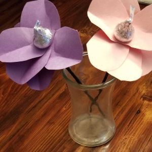 Hershey’s Kiss Flower Craft