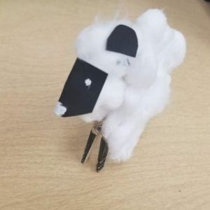 Dollar Store Clothespin Sheep Craft