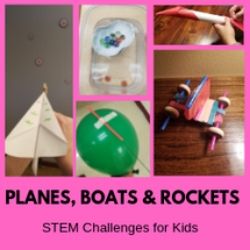 Get kids engineering with these fun activities for school age children. Challenge kids to build different boats, cars and rockets. ​