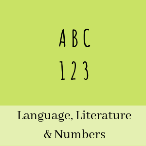 language literature and numbers activities for kids