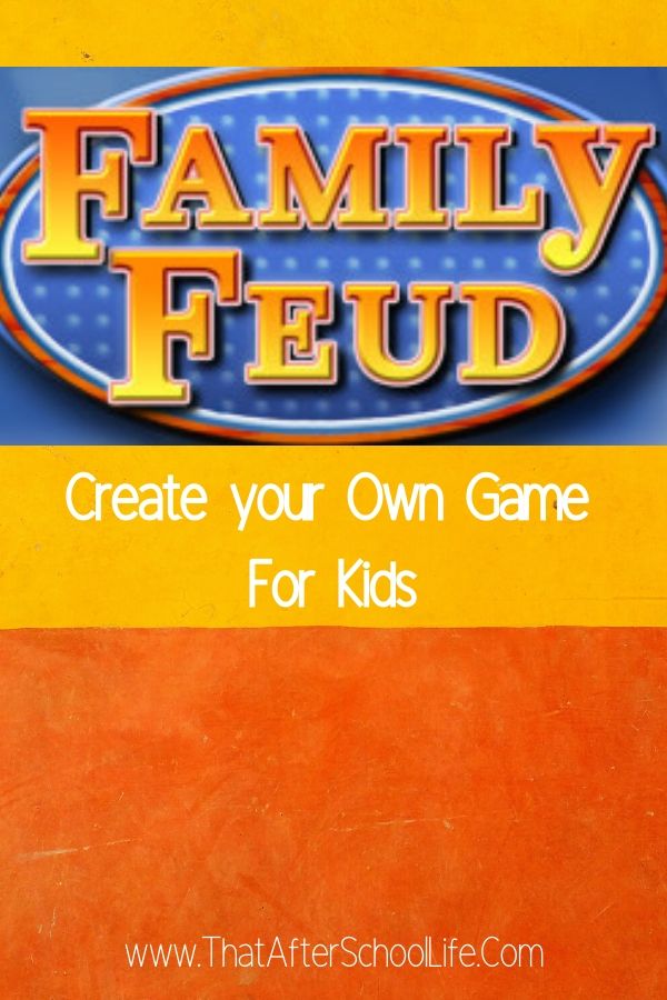 Family Feud is a teamwork game that requires people to support one another.  Creating a Family Fued game for kids will build community and foster a community of respect.Learn how to create your own customizable family feud game for kids.  Perfect for the classroom or After School Programs with this step by step guide.