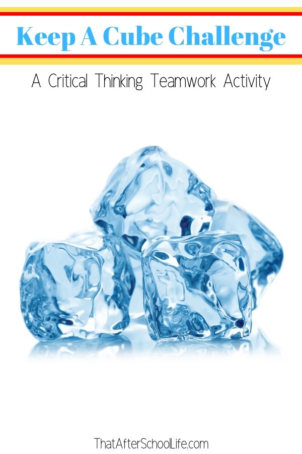 Keep a cube is a fun engineering challenge that asks kids to keep an ice cube from melting. This activity is a perfect team building activity to build children’s critical thinking and communication skills. 