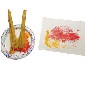 Spaghetti Painting A Fun Craft for Kids