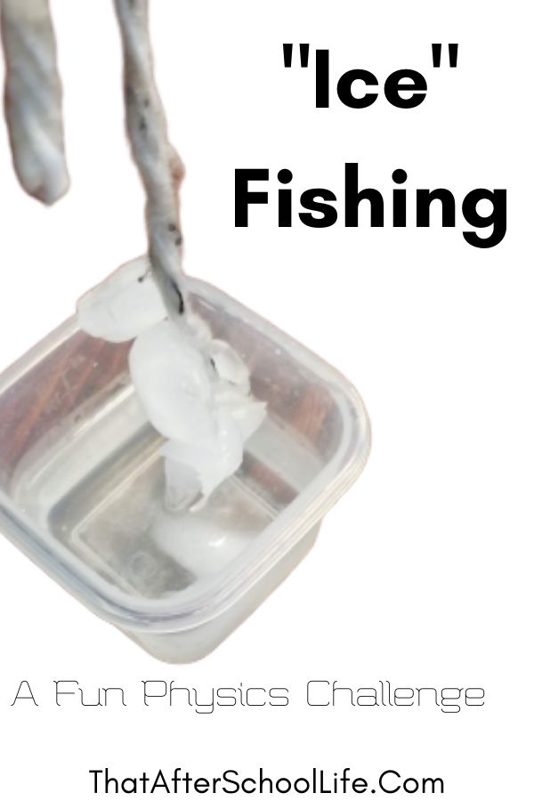This fun STEM activity will have kids erupting with excitement as they "hook" an ice cube into their string.  This salt and ice fishing challenging project teaches kids some basic physics with salt and ice. 
﻿