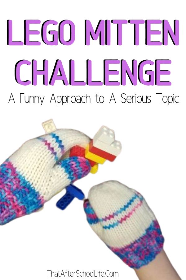 The lego mitten challenge is a fun learning activity with a serious message. This project will have kids laughing as they struggle to connect legos while wearing mittens. The point of this activity? To encourage discussion about differing abilities.