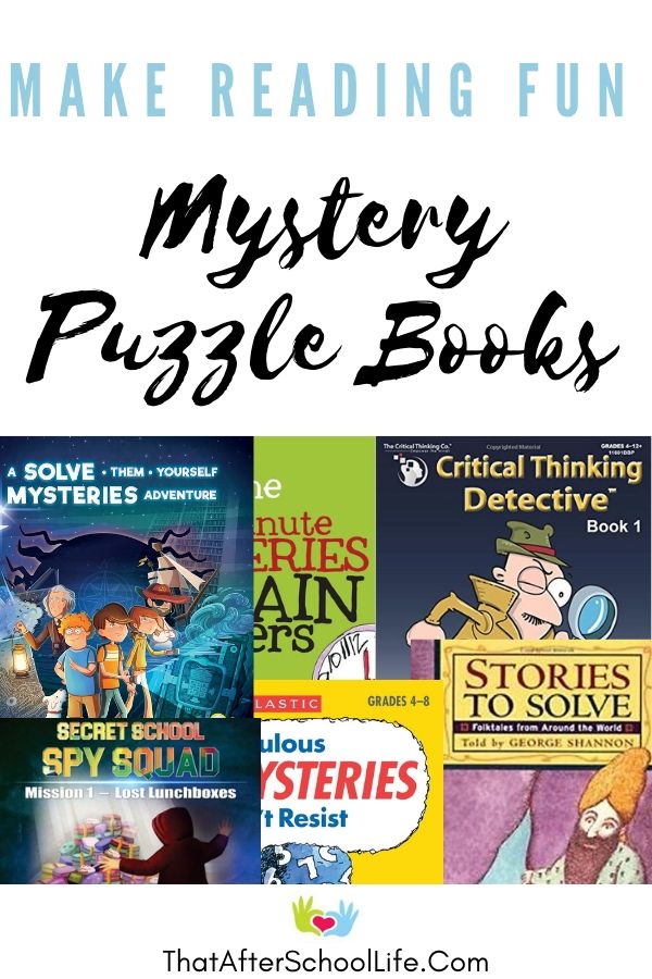 Enhance learning with these fun and challenging mystery puzzle books.  Get kids problem solving and tapping into their inner detective with these great books.